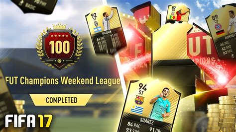 Walkout Top 100 Fut Champs Ultimate Totw Pack Fifa17 Ultimate Team Youtube