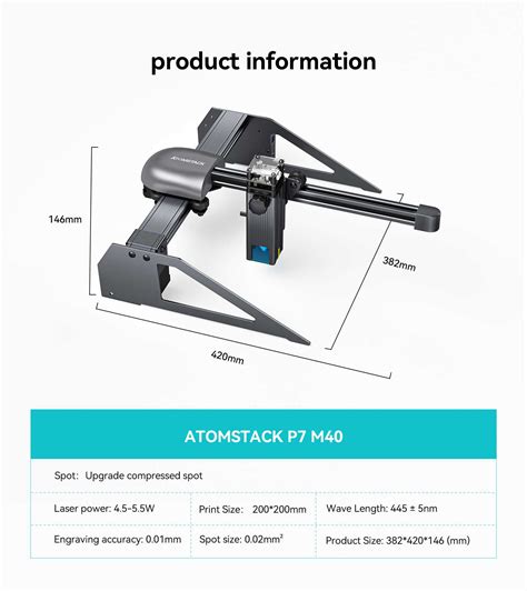 Atomstack P M W Portable Mini Diy Laser Engraving Machine High