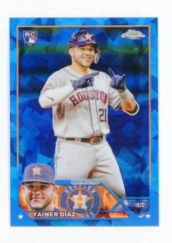 2023 Topps Chrome Sapphire Edition Yainer Díaz Rookie 635 Houston