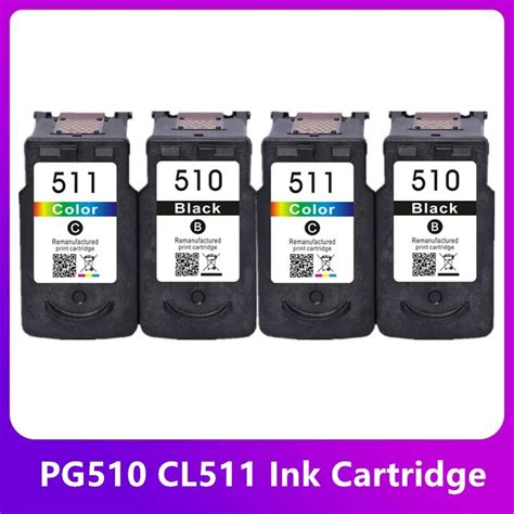 Cartucho De Tinta Compat Vel Para Canon PG510 CL511 PG 510XL CL 511XL