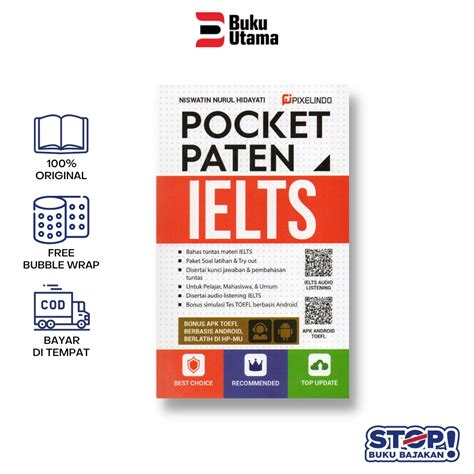 Jual BUKU POCKET PATEN IELTS Paket Latihan Materi IELTS ARRUZZ