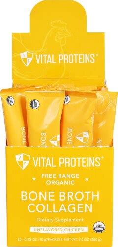 Vital Proteins Organic Bone Broth Collagen Unflavored Chicken