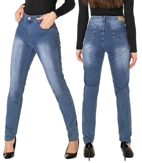 Spodnie Jeansy Damskie Mom Fit Niebieskie W Allegro Pl