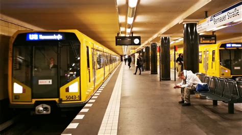 U Bahn Berlin Mitfahrt im H Zug 5043 1 von Bernauer Straße bis