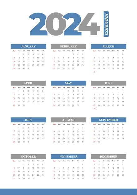 2024 Calendar Freepik Vectors Perl Trixie