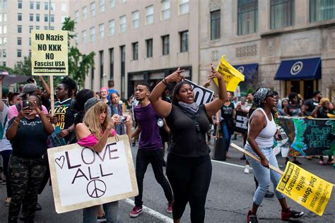 White Supremacist Rally Near White House Dwarfed By Thousands Of Anti Hate Protesters