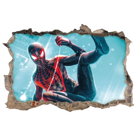 Vinilos Decorativos 3d Miles Morales Spider Man