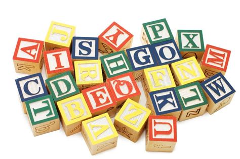 Cubes Avec Des Lettres D Isolement Sur Le Blanc Photo Stock Image Du