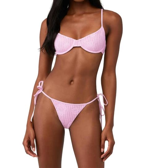 Frankie S Bikinis X Pamela Anderson Pam Underwire Bikini Top In Brown Lyst