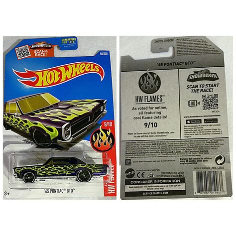 Hot Wheels Die Cast Collection 1:64 Scale: Hot Wheels '65 Pontiac GTO ...