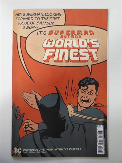 Batman Superman World’s Finest 1 Chip Zdarsky Superman Slap Variant Cover Comic Books