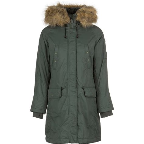 Spiewak Sons Waxed Faux Fur Snorkel Parka Women S Ebay