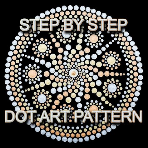 Dot Art Pattern Canvas 2 Downloadable Pdf Mandala Dotting Etsy