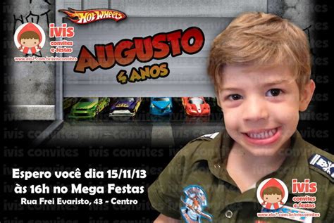 Convite Digital Hot Wheels Elo Produtos Especiais