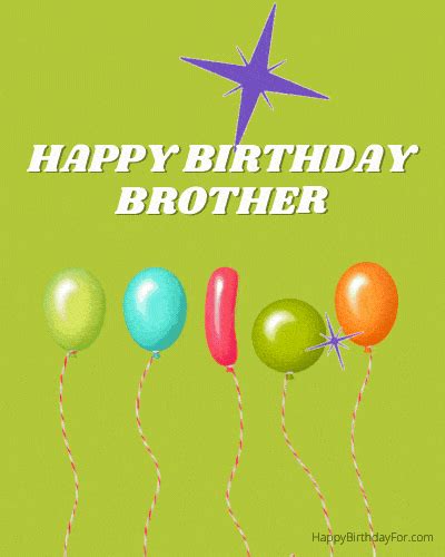 Happy Birthday Brother GIF Images To Share On His Bday