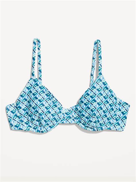 Matching Print Underwire Bikini Swim Top Old Navy