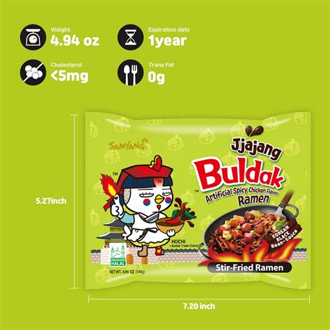 Mua Samyang Buldak Jjajang Korean Spicy Hot Chicken Stir Fried Noodles 4 94oz Pack of 5 trên