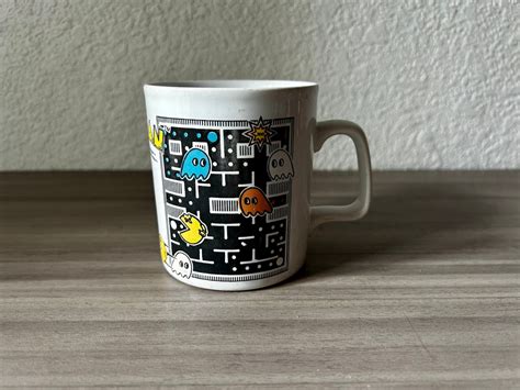 Vintage 1980 Pac Man Mug Kiln Craft Midway Vintage Coffee Cup