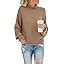 Saodimallsu Womens Turtleneck Oversized Sweaters Batwing Long Sleeve