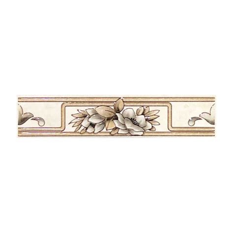 Бордюр настенный Kerama Marazzi Элегия, 25 х 5,4 см, бежевый купите по ...