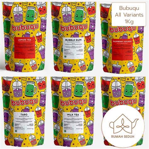 Jual 1Kg Bubuqu Semua Rasa Minuman Bubuk Red Velvet Taro Matcha