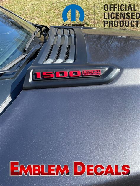 Ram Dt Hemi Etorque Sport Hood Emblems Overlay Decal