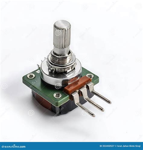 potentiometer isolated   white background stock photography