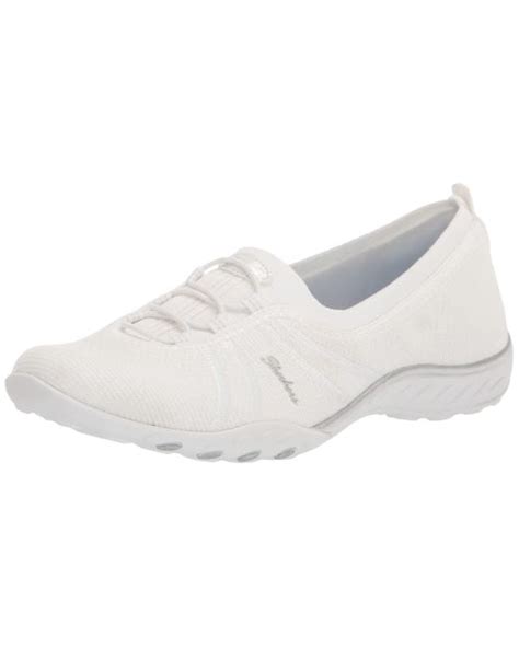 Skechers Breathe Easy Simple Pleasure Sneaker In White Save 3 Lyst