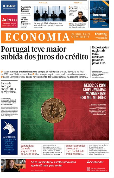 Expresso Economia Dez Jornais E Revistas Sapo Pt Ltima