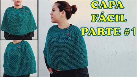 Elegante Capa A Crochet Paso A Paso Poncho Tejido A Crochet Youtube