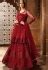 Maroon Net Embroidered Lehenga Style Anarkali Suit