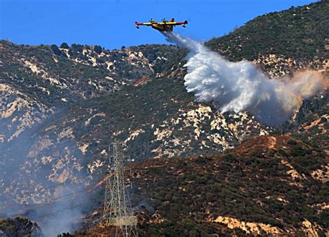 Fire North Of Altadena In Angeles National Forest Is 40 Contained