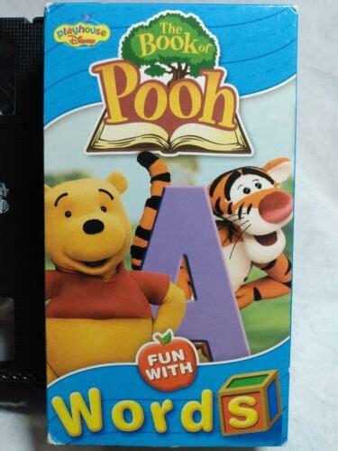 Book Of Pooh The Fun With Words Vhs 2001 Children Educational Disney