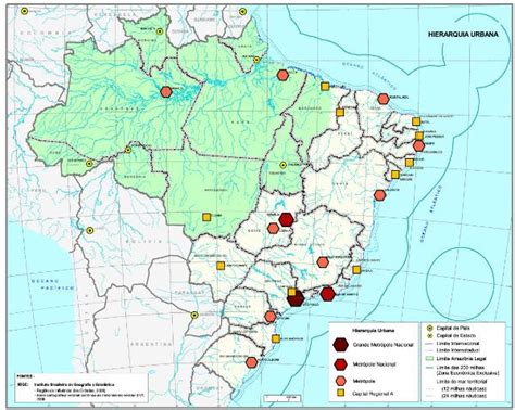 Hierarquia Das Cidades - Hierarquia Urbana - Toda Matéria