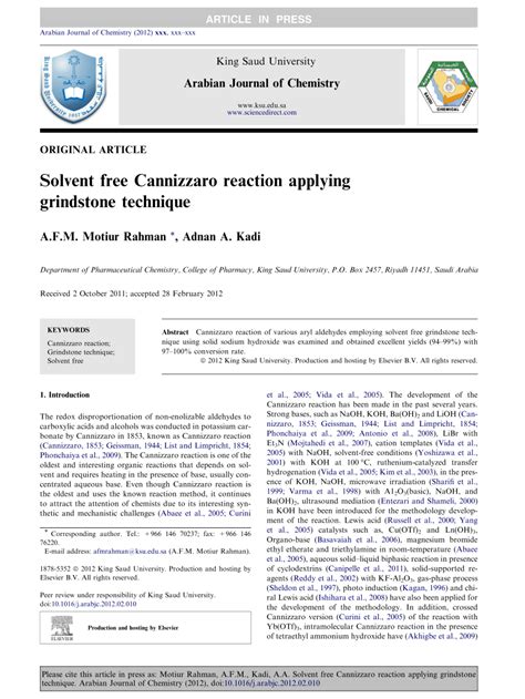 reaction de cannizzaro sur le benzaldehyde tp corrigé