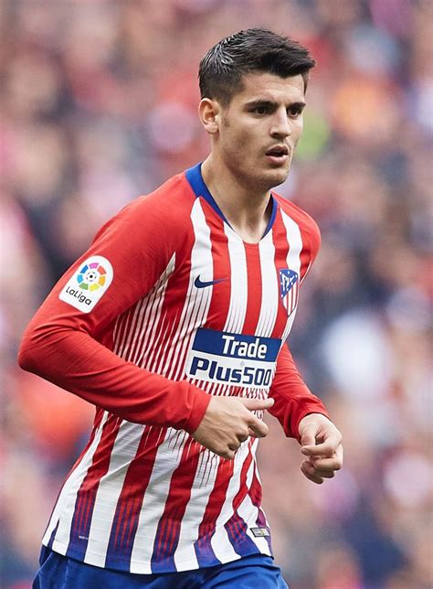 Alvaro Morata Of Atletico De Madrid Looks On During The La Liga Match