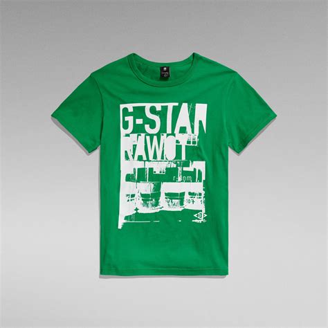 Graphic STM 2 T Shirt Green G Star RAW