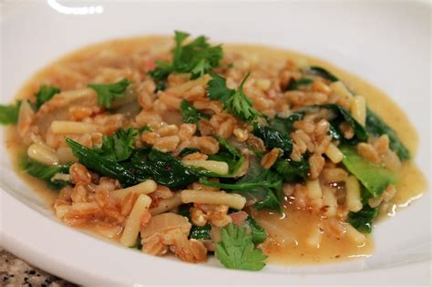 Cook In / Dine Out: Farro Pilaf with Escarole