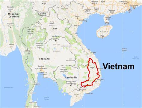 Vietnam Border Map