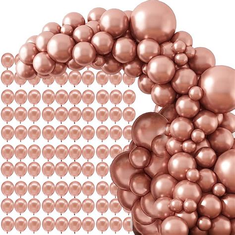 Balony 100 szt urodzinowe na wieczór panieński wesele rose gold