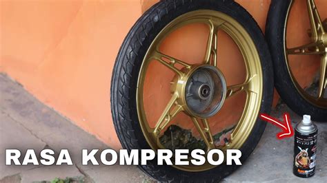 Hasil Rasa Kompresor Cat Velg Modal Samurai Paint Sparkling Gold