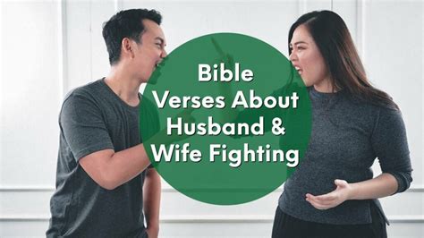 Bible Verses About Husband And Wife Conflict Fighting