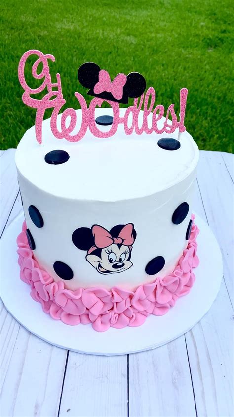 Oh Twodles Cake Topper Minnie Mouse Cake Topperpink And Gold Etsy Artofit