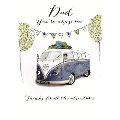 Awesome Dad Fathers Day Card Joie De Vivre Embellished Fathers Day