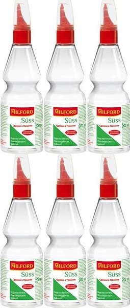 Сахарозаменитель Milford Suss жидкий, комплект: 6 упаковок по 200 мл ...