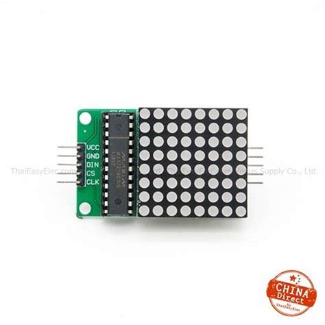 8x8 Led Dot Matrix Module Max7219 Red Thaieasyelec Electronic For