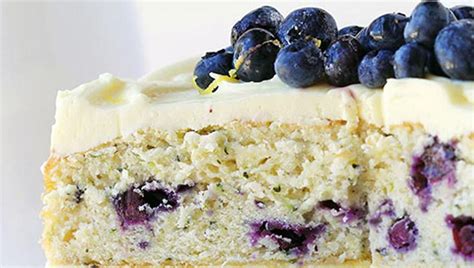 Blueberry Zucchini Cake With Lemon Buttercream