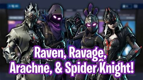 Fortnite Item Shop New Raven Ravage Arachne And Spider Knight Return