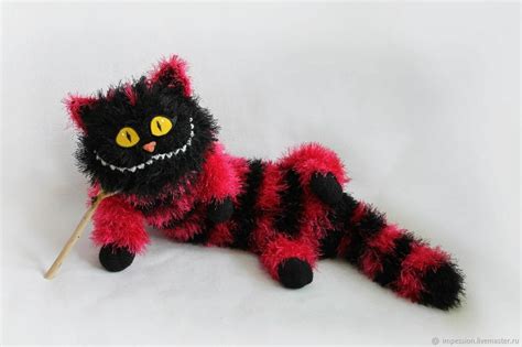 Игрушка чеширский кот (фуксия) – заказать на Ярмарке Мастеров – MV6QWRU ...