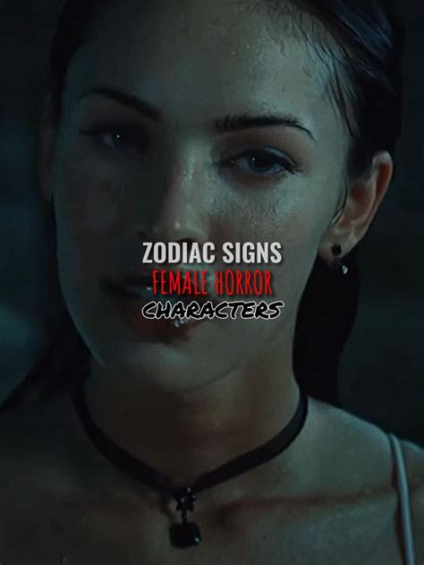 Zodiac Signs As Female Horror Characters Halloween [video] Female